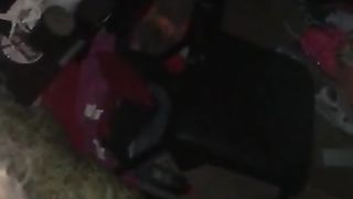 Blonde Ebony Takes on two Black Cocks