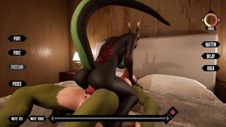 Shades of Elysium / Scaly Lizard Girl Cowgirl