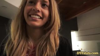 Teenage Slut Janice Griffith Sucks Cock and Fucks Backstage Unscripted Sex