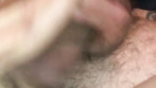 Cougar Wife gives me Straddling Sideways Handjob until I Cum her Pussy Lips