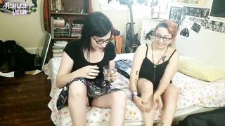 Hot Goth Tgirl Fucks Sexy Femme BBW Punk Neighbor