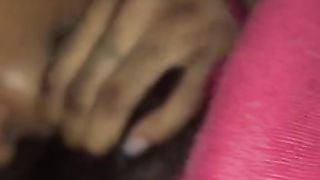 Two Black Cocks Destroy Ebony while Stepbrother Watches