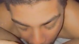 Ebony Fucks Step Brother ASS EATING & CREAMPIE Snapchat: Shesonasstyxxx