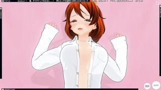 3D HENTAI Fucked Redhead Girlfriend after a Walk