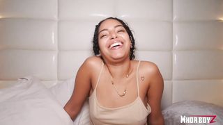 big booty latina girl get fuck by a big dick creampie