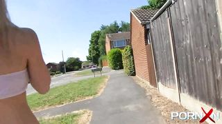 Hottie Blondie Chessie Kay Pissing in Public