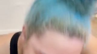 Lightskinned BBW gives Celebrity BBC Sloppy Blow Job