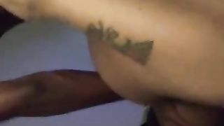 Cute Brown Skinned Ebony Enjoys Hard Backshots.