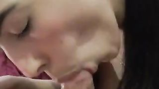 I SUCK MY STEPBROTHER'S COCK AND HE COMES ON MY MOUTH