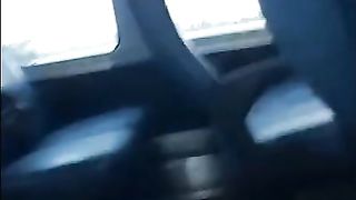 Jerking off on the bus....Big Cum Shot