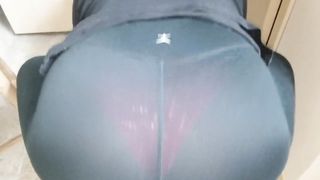 See through Leggings Compilation just Cleaning the Floor by Hand (no Sound)