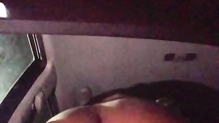 Creamy Big Butt Teen Sneaks out of Quarantine to Fuck FAN! almost Caught!!