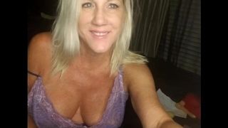 Blonde Blue-Eyed Nasty MILF tries Fisting and Squirts