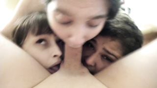 My Triple Ahegao Face Blowjob Hentai Harem