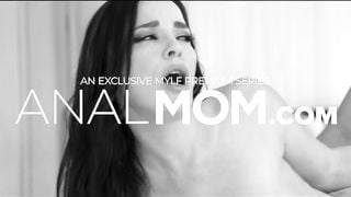 Perfect MILF with Huge Tits Strips down and Gets Pounded on the Kitchen Floor by her Stepson