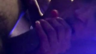 EbonyGirl Hot Wife Sloppy Head then Takes Creamy Backshots 