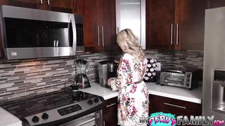 Stepmom uses Big Natural Tits to Bribe Stepson