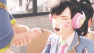3D Compilation: School Girl Dva Blowjob Masturbate and Anal Hard Fucked