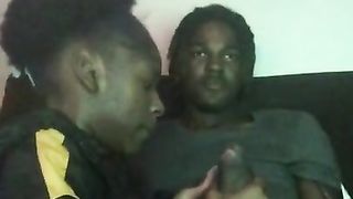 Giving my Fiancé a Blowjob