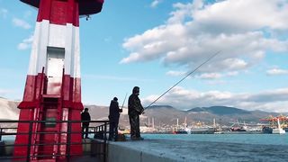 Blonde Public Blowjob Dick and Cum Swallow at the Lighthouse