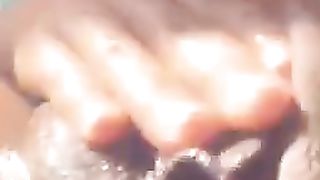 Hot Babe outside Pussy Play