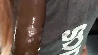 Sloppy Deepthroat on BBC to Pounding Backshots on Wet White Pussy