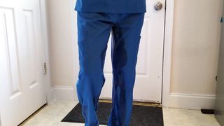 Nurse Wetting her Scrubs