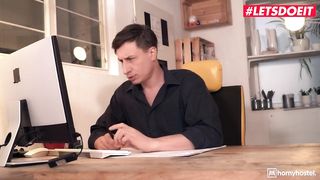 HORNYHOSTEL - SIRENA SWEET PETITE GERMAN GIRL FOLLOWS THE HOSTEL RULES