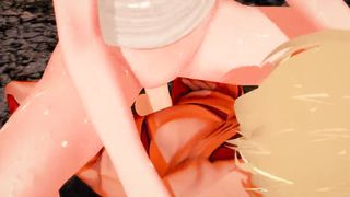 Futa - Attack on Titan - Female Titan fucks Historia Reiss - 3D Hentai