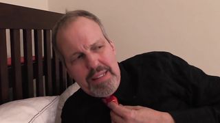 Merry Christmass Baby. Older Husband Eats Younger Wife's Ass for Dessert.