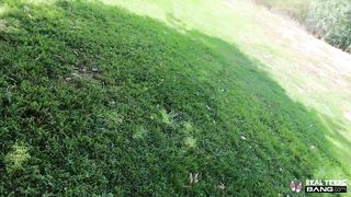 Real Teens - Chesty Asian Luna Mills does her first Porn Casting