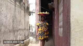 Black Banana Seller Girl Seduced for a Hot Sex