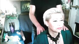 Slutwife for Sale! Spread your Pussy Lips Wider, my Mature Girl! Mom's Pussy can tell a Lot! ))