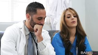 Babes - Nurses Lily Labeau & Abigail Mac don't Waste any Time & Eat each other out in the Staff Room