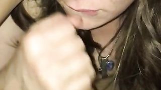 Girlfriend Sucks me up Til I Cum in her Mouth