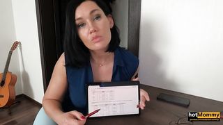 Real MILF Step-aunt Teaches not only Math