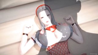 3D hentai waitress quality service