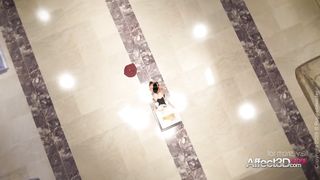 3d Animation Lesbians having Futa Sex in a Musemum in HD