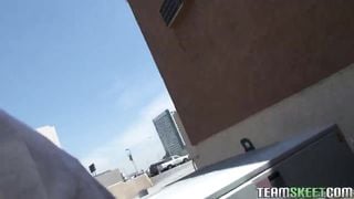 POVLife Hot big tits brunette teen Mika Sparx big cock POV hardcore sex