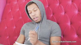 PAWG beauty bouncing on big black cock