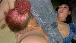 I Convinced my Lesbian Friend to Eat my Pussy at the Beach