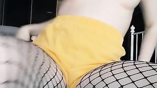 The Perfect Evening of an Excited Beauty in Pantyhose