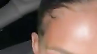 Pretty Face Sucking Boyfriends Cock in Car