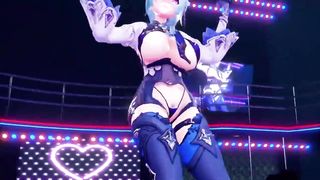 【MMD R-18 SEX DANCE】EULA HOT DANCE SWEET ASS HARD AND INTENSE SEX おいしいセックス [MMD]