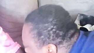 Ebony BBW Blowjob and Backshots