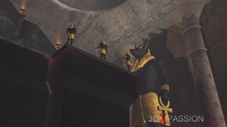 Anubis Fucks a Young Egyptian Slave in his Temple