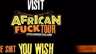 Ebony wife tit fuck, deep throat and POV sex