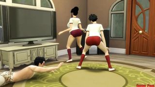 Destroyed Husband Seeing That His Beloved Wife Videl is Stolen and Transformed into a Netorare Bitch Hentai Dragon Ball Parody