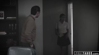 PURE TABOO Teacher And Teen Have Sex in office