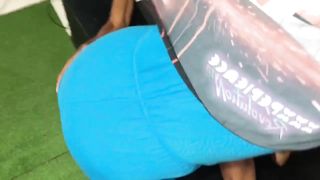 Holidays in India I got to know how finger massage works. Butt part.     Desi